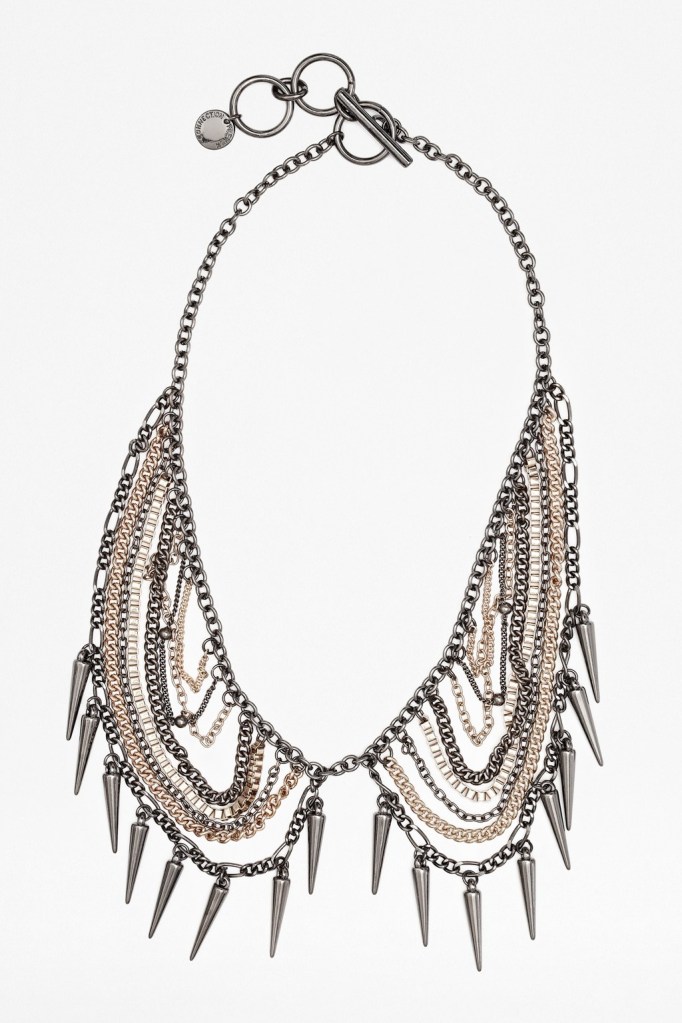 Chain and Spike Collar at frenchconnection.com